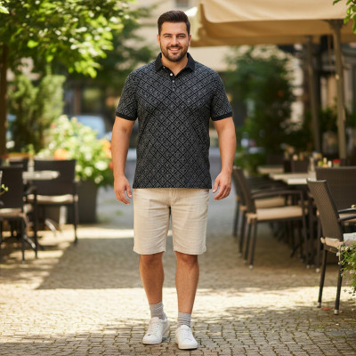 POLO Koszulka Męska CZARNA Bawełniana LEGACY Elegancka Pako Jeans - Pakojeans.pl