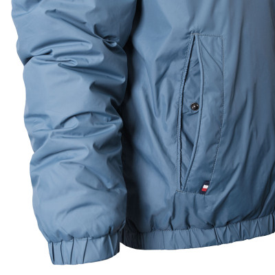 KURTKA BOMBERKA Męska Przejściowa z Kapturem SAM NIEBIESKA Pako Jeans - Pakojeans.pl