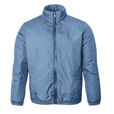 KURTKA BOMBERKA Męska Przejściowa z Kapturem SAM NIEBIESKA Pako Jeans - Pakojeans.pl