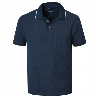 POLO Koszulka Męska GRANATOWA Bawełniana MERCANT Elegancka Pako Jeans - Pakojeans.pl
