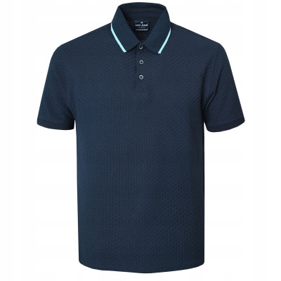 POLO Koszulka Męska GRANATOWA Bawełniana MERCANT Elegancka Pako Jeans - Pakojeans.pl