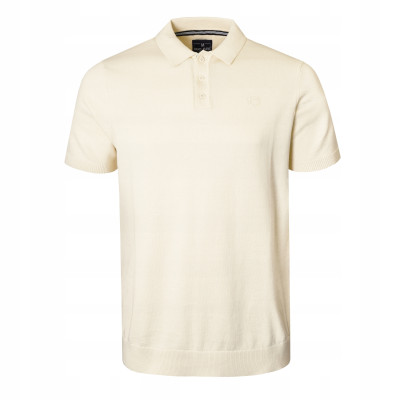 POLO Dzianinowe Koszulka Męska ECRU Bawełniana RIOS Pako Jeans - Pakojeans.pl