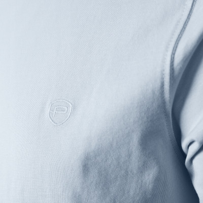 T-SHIRT Męski Klasyczna Koszulka Basic Bawełna TOP BŁĘKITNY Pako Jeans - Pakojeans.pl