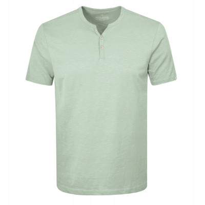 T-SHIRT Męski Koszulka w Serek MIĘTOWA Bawełniana NOEL Pako Jeans - Pakojeans.pl