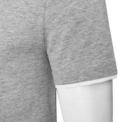 T-SHIRT Męski Klasyczna Koszulka Bawełniana FINLEY SZARY Pako Jeans - Pakojeans.pl
