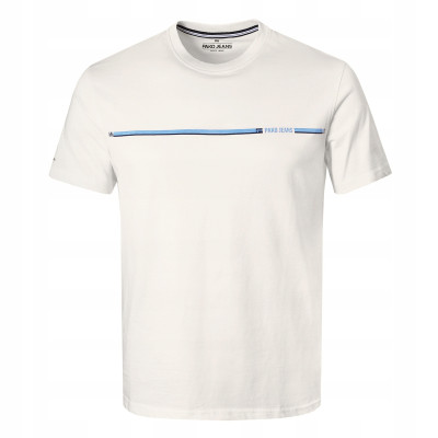 T-SHIRT Męski Koszulka KREMOWA Gruba Bawełna LETHO Pako Jeans - Pakojeans.pl