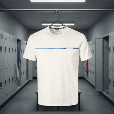 T-SHIRT Męski Koszulka KREMOWA Gruba Bawełna LETHO Pako Jeans - Pakojeans.pl