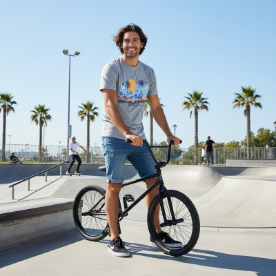 T-SHIRT Męski Koszulka SZARA Melanż Gruba Bawełna SUNNER Pako Jeans - Pakojeans.pl