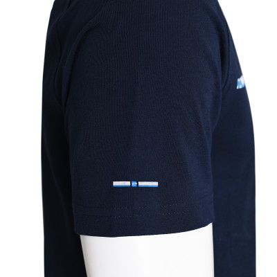 T-SHIRT Męski Koszulka GRANATOWA Gruba Bawełna LETHO Pako Jeans - Pakojeans.pl