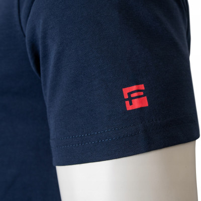 T-SHIRT Męski Koszulka GRANATOWA Gruba Bawełna STENS Pako Jeans - Pakojeans.pl