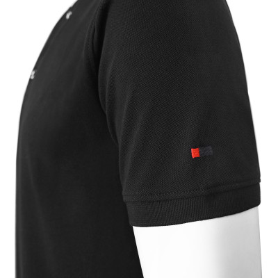 T-SHIRT Męski Koszulka w Serek CZARNA Bawełniana LUMAO Pako Jeans - Pakojeans.pl