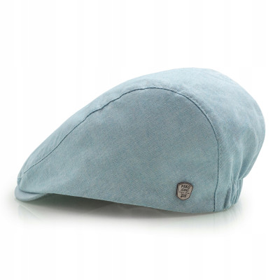 Kaszkiet letni czapka męska niebieska bawełna