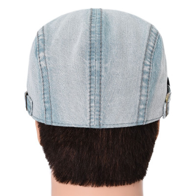 KASZKIET Męski Bawełniany Czapka na Lato BŁĘKITNY Jeansowy Pako Jeans - Pakojeans.pl