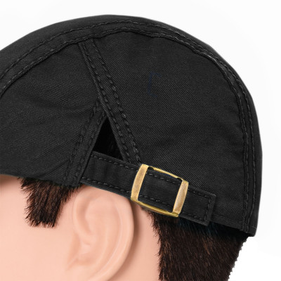 Klasyczny KASZKIET Męski Czapka Bawełniana Casual CZARNY Pako Jeans - Pakojeans.pl