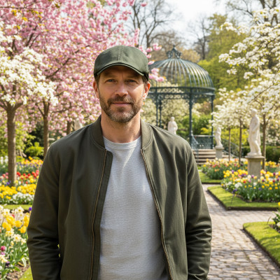 Kaszkiet męski bawełniany Peaky Blinders zielony