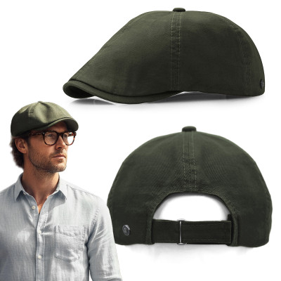 Kaszkiet męski bawełniany Peaky Blinders zielony