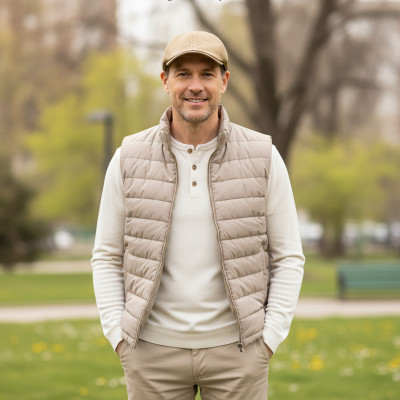 Kaszkiet męski bawełniany Peaky Blinders beżowy