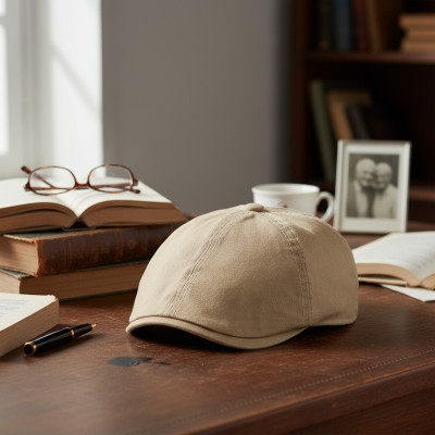 Kaszkiet męski bawełniany Peaky Blinders beżowy