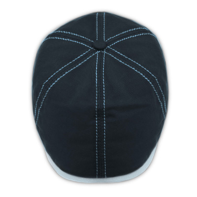 KASZKIET Męski Bawełniany Czapka Peaky Blinders GRANATOWY 10010-3 z Przeszyciami - Pakojeans.pl