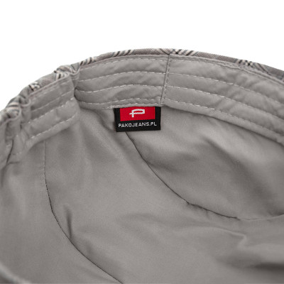 KASZKIET Męski Bawełniany na Lato Czapka w Kratkę 10040-3 SZARY - Pakojeans.pl