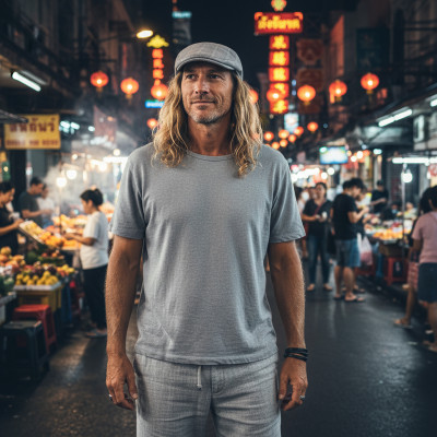 KASZKIET Męski Bawełniany na Lato Czapka w Kratkę 10060-1 SZARY - Pakojeans.pl