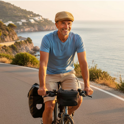 KASZKIET Męski Bawełniany na Lato Czapka w Krateczkę 10120-4 MUSZTARDOWY - Pakojeans.pl