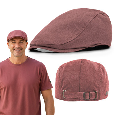 KASZKIET męski JEANSOWY bawełniany na lato BORDOWY vintage - Pakojeans.pl