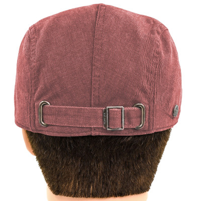 KASZKIET męski JEANSOWY bawełniany na lato BORDOWY vintage - Pakojeans.pl