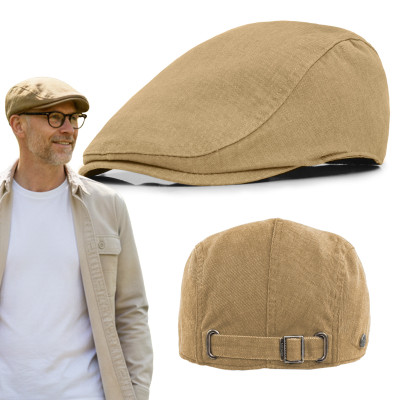 KASZKIET męski JEANSOWY bawełniany na lato BEŻOWY vintage - Pakojeans.pl