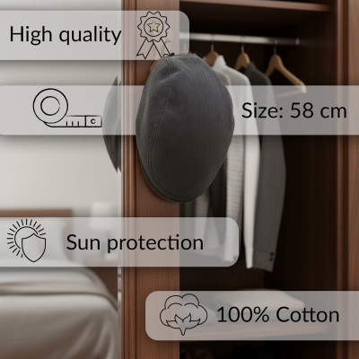 KASZKIET męski JEANSOWY bawełniany na lato CZARNY vintage - Pakojeans.pl