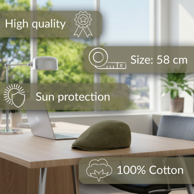 KASZKIET męski JEANSOWY bawełniany na lato KHAKI vintage - Pakojeans.pl