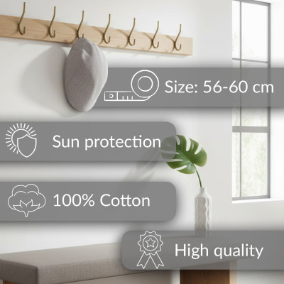 KASZKIET Męski na Lato Czapka w Krateczkę Casual POPIELATY Pako Jeans