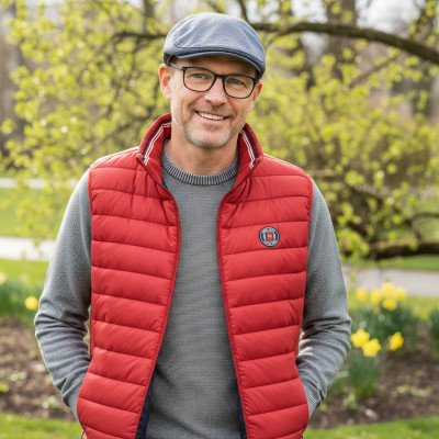 KASZKIET Męski na Lato Czapka w Krateczkę Casual GRANATOWY Pako Jeans