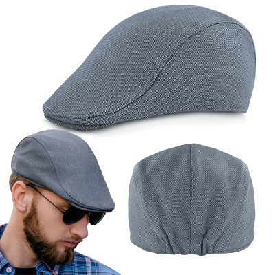 KASZKIET Męski na Lato Czapka w Krateczkę Casual GRANATOWY Pako Jeans