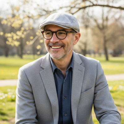 KASZKIET Męski na Lato Czapka w Jodełkę Casual JASNOSZARY Pako Jeans