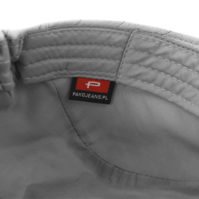 KASZKIET Męski na Lato Czapka w Jodełkę Casual JASNOSZARY Pako Jeans