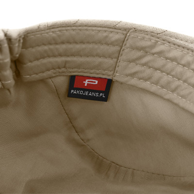 KASZKIET Męski na Lato Czapka w Jodełkę Casual JASNOBEŻOWY Pako Jeans