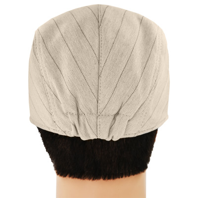 KASZKIET Męski na Lato Czapka w Jodełkę Casual JASNOBEŻOWY Pako Jeans