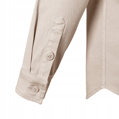 KOSZULA Męska z Długim Rękawem NALOW BEŻOWA Katana Regular Fit Pako Jeans - Pakojeans.pl
