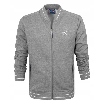 DRES Męski KOMPLET Bawełniany SZARY Bluza z Kapturem i Spodnie Ocieplane Pako Jeans - Pakojeans.pl