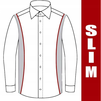 KOSZULA Męska z Długim Rękawem TIZA Bawełniana z WISKOZĄ Slim Fit Pako Jeans - Pakojeans.pl