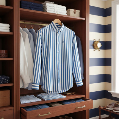 KOSZULA Męska z Długim Rękawem TIZA Bawełniana z WISKOZĄ Slim Fit Pako Jeans - Pakojeans.pl