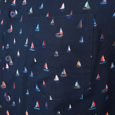 KOSZULA Męska z Długim Rękawem FLAGO Bawełniana z WISKOZĄ Regular Fit Pako Jeans - Pakojeans.pl