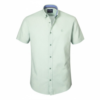 KOSZULA Męska z Krótkim Rękawem AKAI Bawełniana z WISKOZĄ Slim Fit Pako Jeans