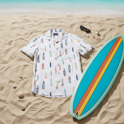 KOSZULA Męska z Krótkim Rękawem UGAT Bawełniana z WISKOZĄ Regular Fit Pako Jeans - Pakojeans.pl