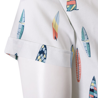 KOSZULA Męska z Krótkim Rękawem UGAT Bawełniana z WISKOZĄ Regular Fit Pako Jeans - Pakojeans.pl