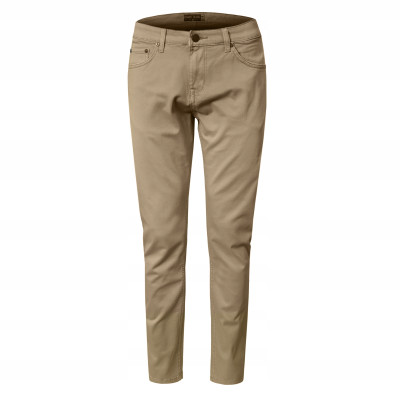 SPODNIE Męskie TWILLOWE Bawełniane PERS BEŻOWE Regular Pako Jeans - Pakojeans.pl