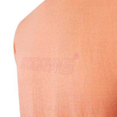 T-SHIRT Męski Koszulka POMARAŃCZOWA Bawełniana BADOS Pako Jeans - Pakojeans.pl