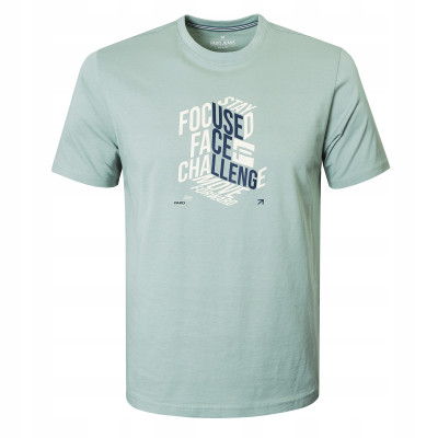 T-SHIRT Męski Koszulka z Nadrukiem MIĘTOWA Bawełniana WALLS Pako Jeans - Pakojeans.pl