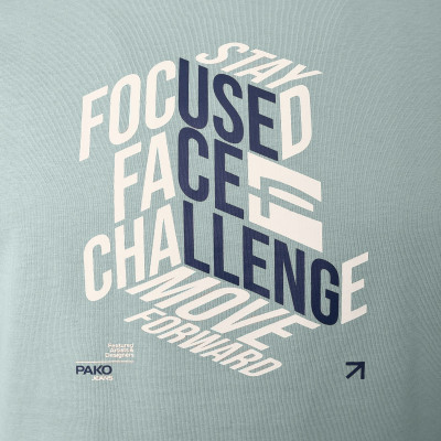 T-SHIRT Męski Koszulka z Nadrukiem MIĘTOWA Bawełniana WALLS Pako Jeans - Pakojeans.pl